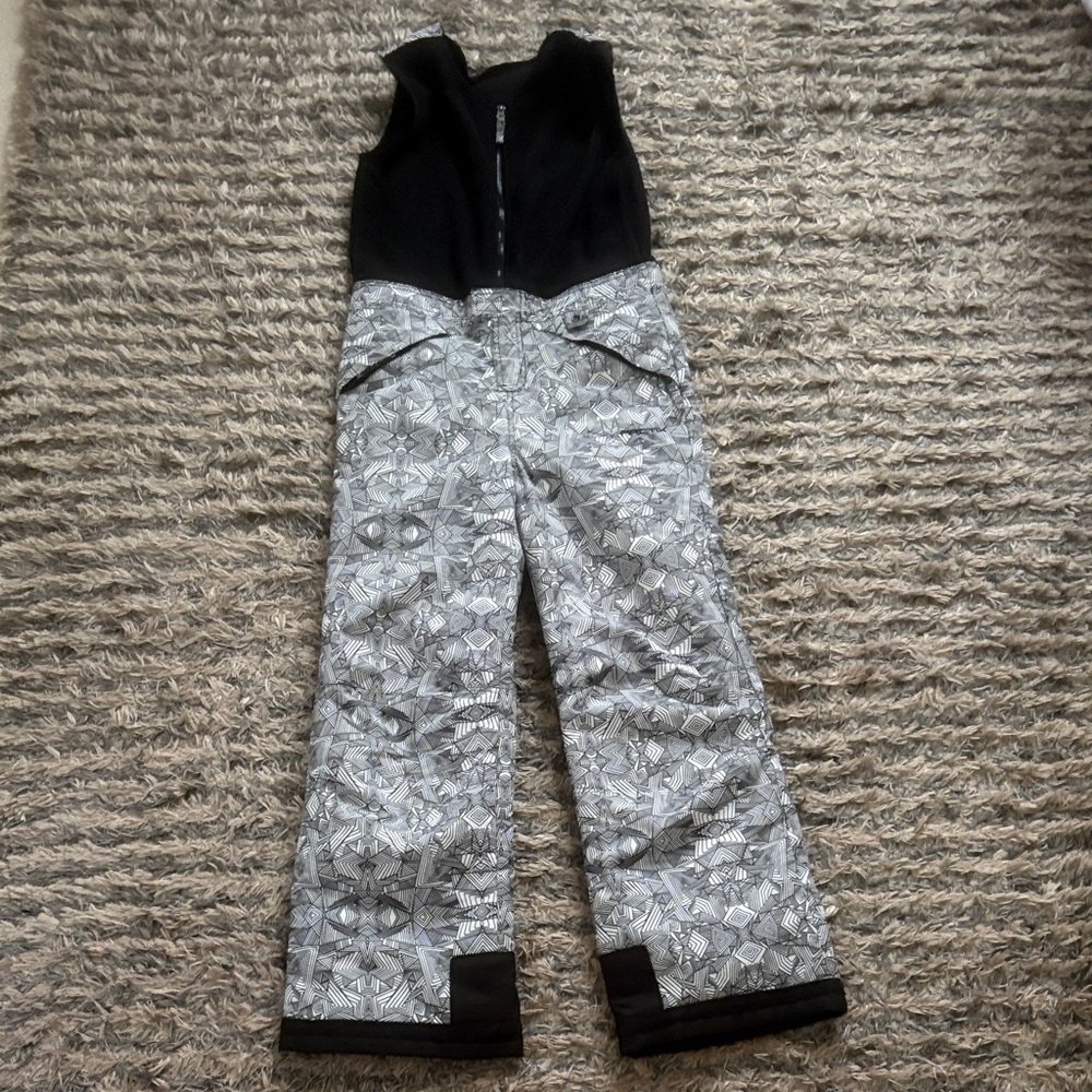 NWOT! Arctix Black and Gray Patterned Ski Overall Pants, Fits Women S/XS